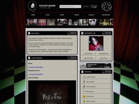 Website screenshot
