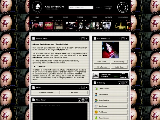 Website screenshot