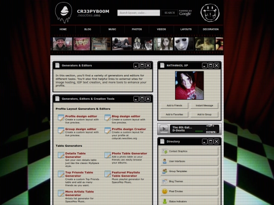 Website screenshot