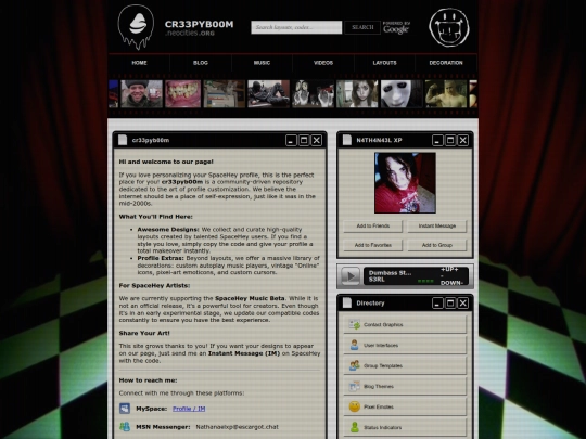 Website screenshot