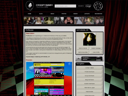 layouts/profile-interfaces/code/Profile_exe screenshot