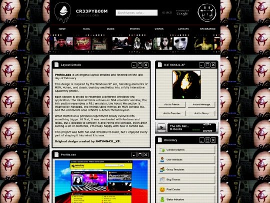 layouts/user-interfaces/code/Profile_exe screenshot