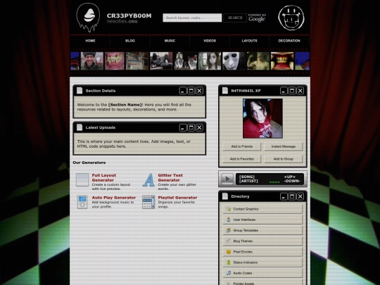 Website screenshot