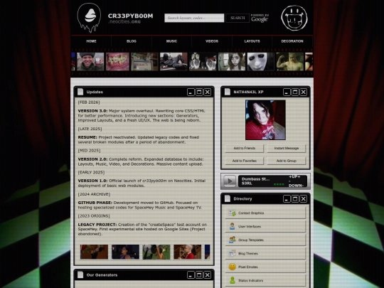 Website screenshot