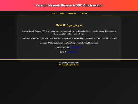 Website screenshot