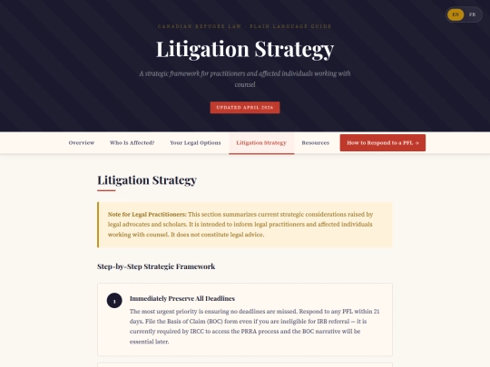 litigation-strategy screenshot