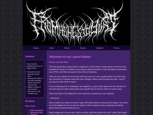Website screenshot