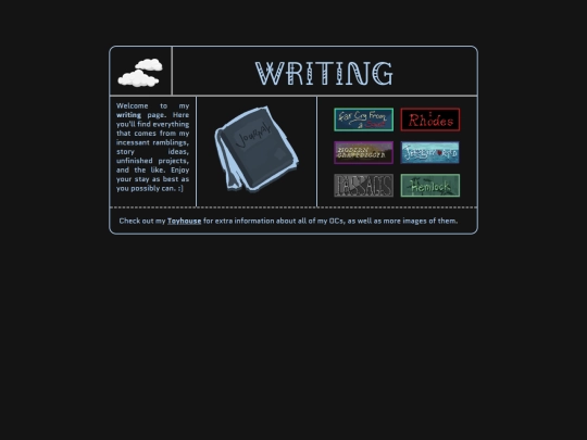 writing screenshot