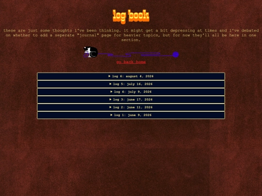 logbook screenshot
