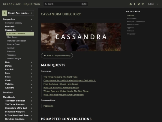 inquisition/transcripts/companions/cassandra/directory screenshot