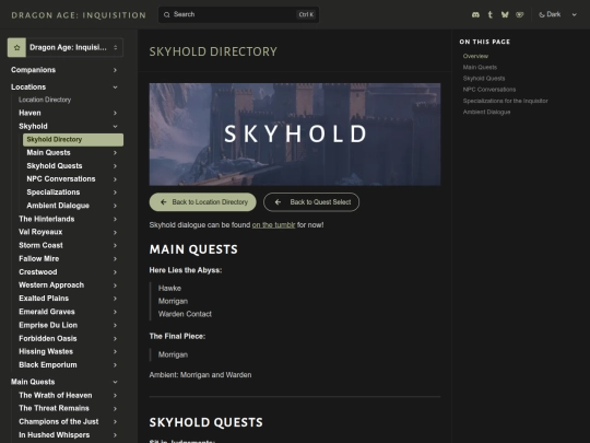 inquisition/transcripts/locations/skyhold/directory screenshot