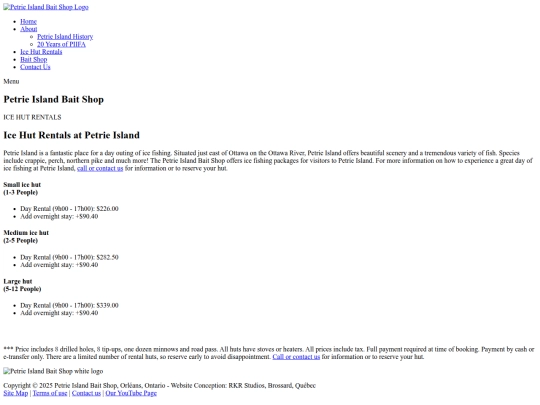 ice-hut-rentals screenshot