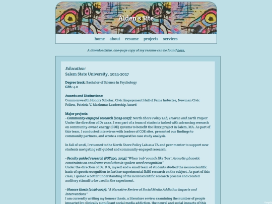 Website screenshot