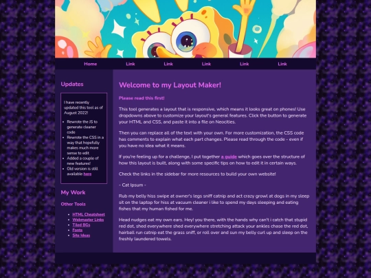 Website screenshot