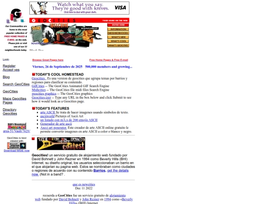 Website screenshot