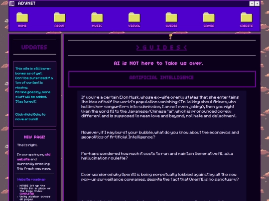 Website screenshot