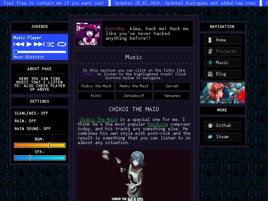 Website screenshot