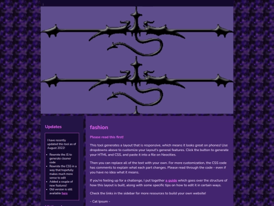 Website screenshot