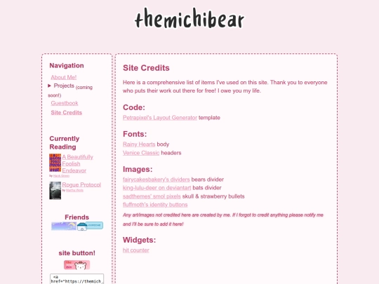Website screenshot