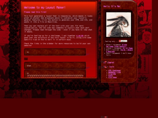 blog screenshot
