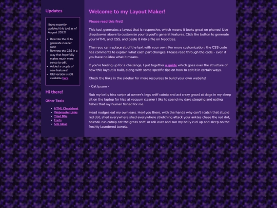 Website screenshot