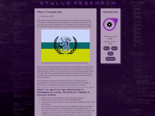 Website screenshot
