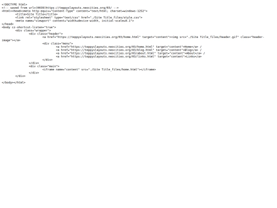 Website screenshot