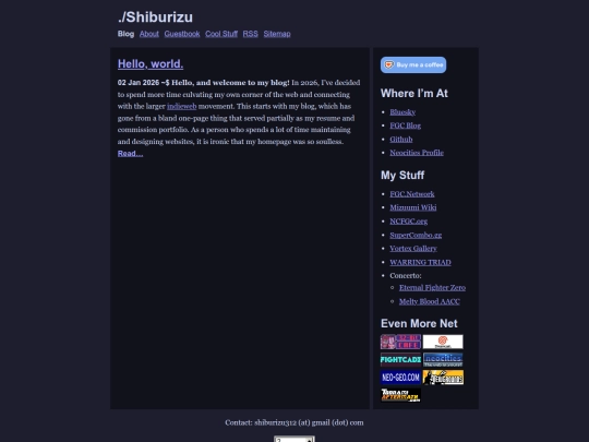 Website screenshot