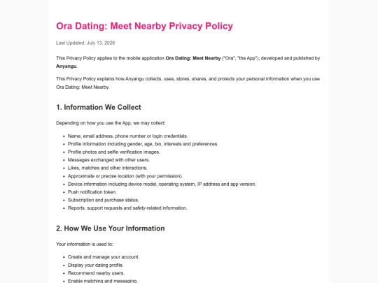 privacy_policy screenshot