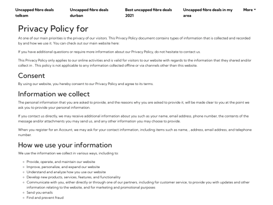 privacy-policy screenshot