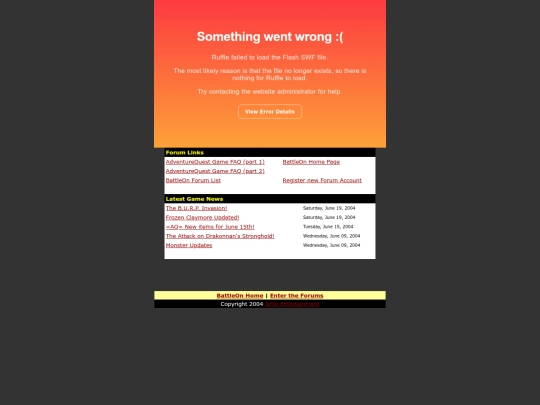 oldweb/battleon.com/messageboard screenshot