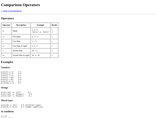 functions/comparsion screenshot