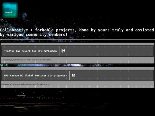 projects screenshot