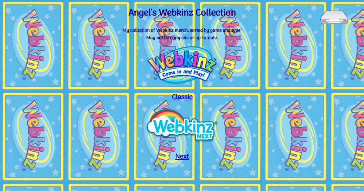 Webkinz Collection Control Core Angel