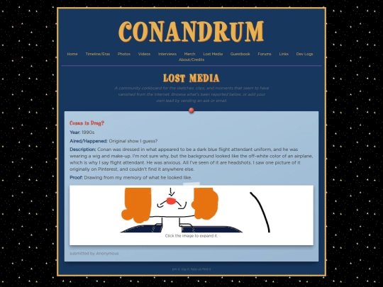 lostmedia screenshot