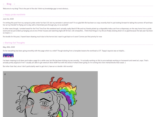 blog screenshot