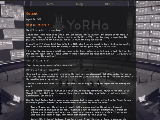 Website screenshot