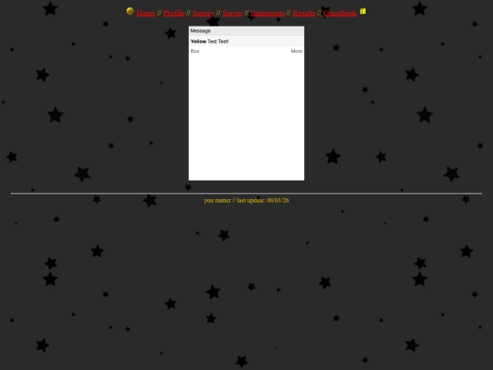 guestbook screenshot