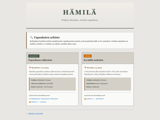 archive/case-files screenshot