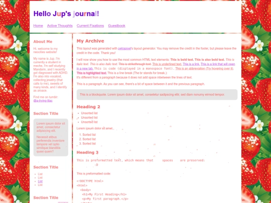 Website screenshot