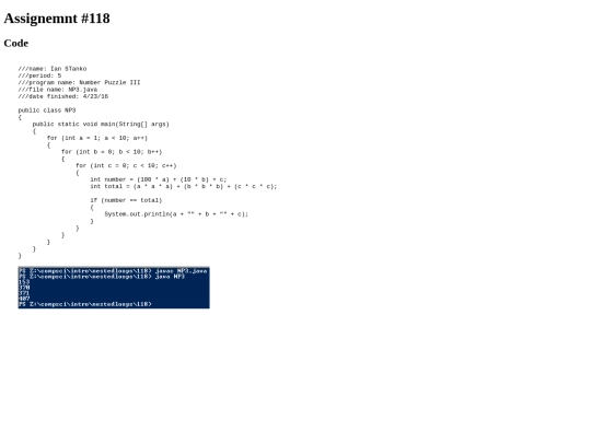 intro/nestedloops/118/Program118 screenshot