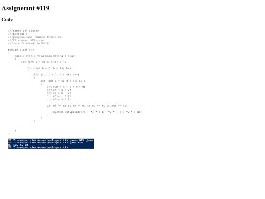 intro/nestedloops/119/Program119 screenshot