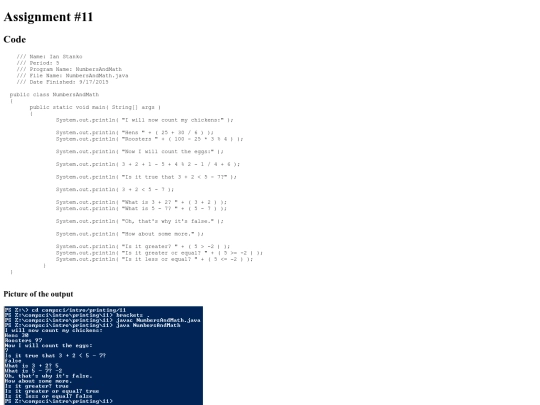 intro/printing/11/Program11 screenshot