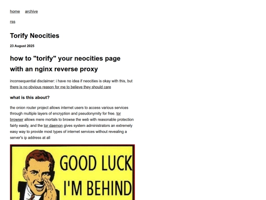 Website screenshot