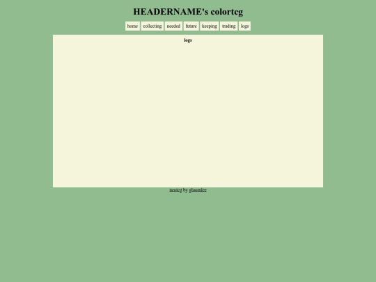 log screenshot