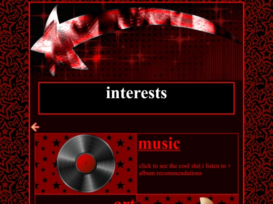 interests screenshot