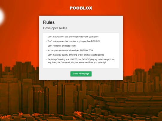 rules screenshot