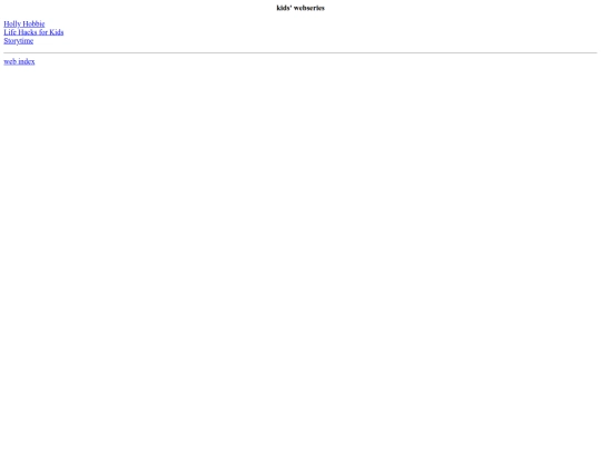 web/kid/stuff screenshot