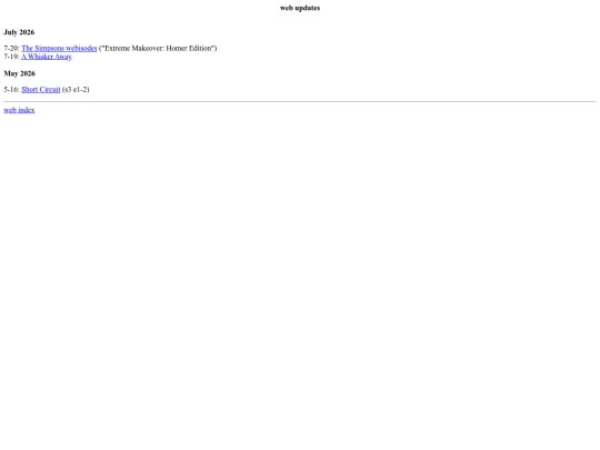web/updates screenshot