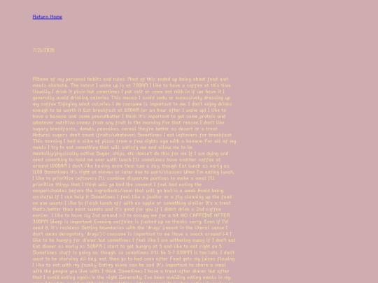 routine screenshot